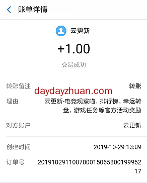 电竞观察喵：新用户抽奖，亲测1元支付宝红包  第2张