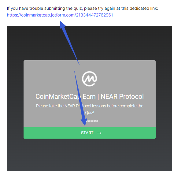 CoinMarketCap联合NEAR Protocol空投价值400,000美金的NEAR代币，参与者完成任务将有机会胜出获得价值10$的NEAR代币奖励。  第1张