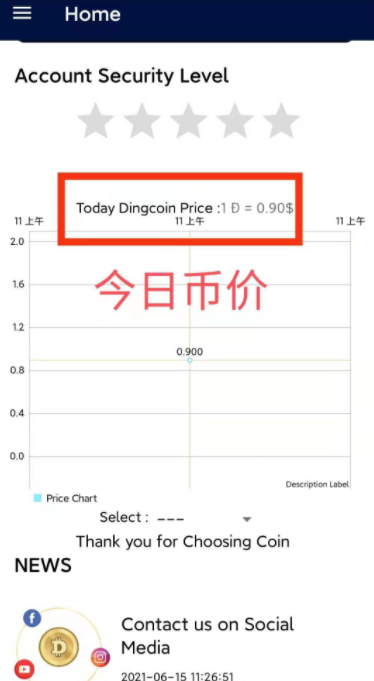 Ding coin钉币，国外项目，Pi模式24小时点一次  第3张