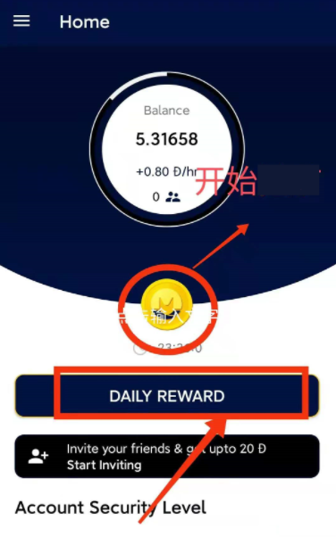 Ding coin钉币，国外项目，Pi模式24小时点一次  第2张