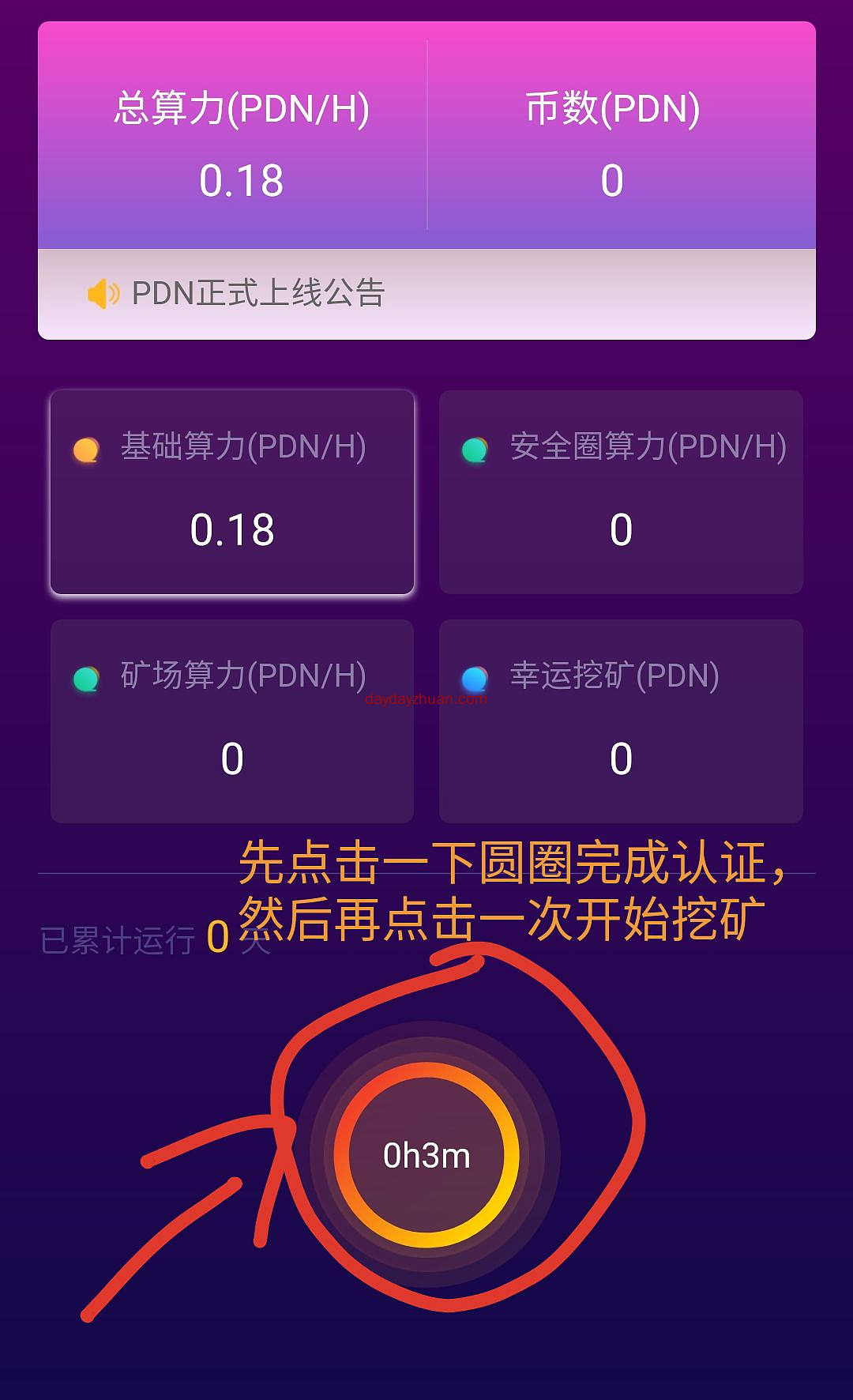 PDN:PI币矿工都空投31.4币，每天挖0.18币。两级加成。  第3张