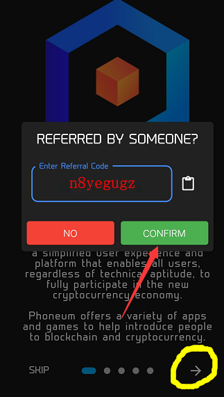 Phoneum（PHT）：手机免费挖矿，登录即得200币，每日可挖10币，一周签到一次。